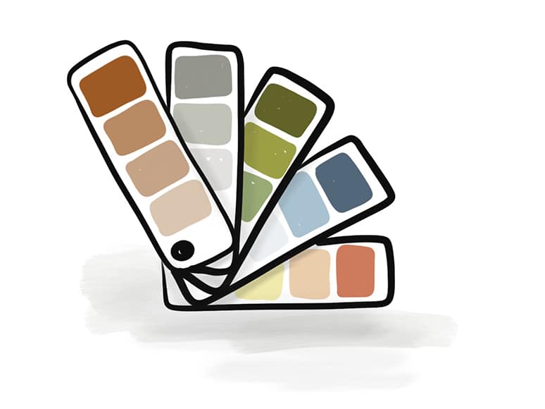website color scheme and color palettes for websites for therapists, hypnotherapists and health coaches